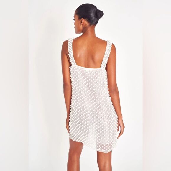 LoveShackFancy Kayana Pearl Mini Dress - Picture 6 of 6